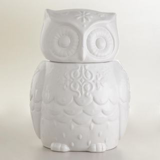 Snowy Owl Cookie Jar   World Market