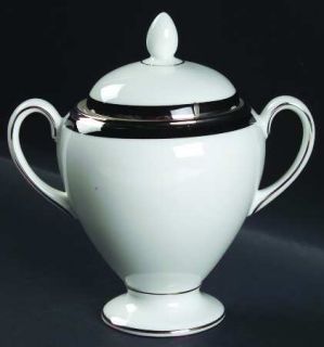 Wedgwood Reflection Globe Shape Sugar Bowl & Lid, Fine China Dinnerware   Fine B
