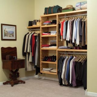 John Louis Home Deluxe Closet System in Maple or Mahogany   JLH 525