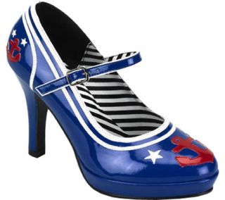 Womens Funtasma Contessa 56   Blue Patent Casual Shoes