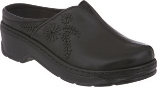 Womens Klogs Fierentino   Black Smooth Casual Shoes