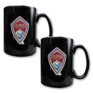 hidden Colorado Rapids 2 pc. Black Ceramic Mug Set