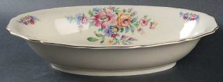 Thomas Wentworth, The 10 Oval Vegetable Bowl, Fine China Dinnerware   Ivory Bac