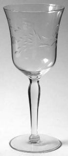 Sevron Old Rose Water Goblet   Clear, Cut, Nobility Prestige