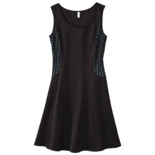 Mossimo Supply Co. Juniors Contrast Detailed Scuba Dress   Black XS(1)