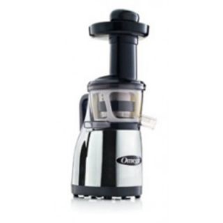 Omega Vertical Masticating Juicer   Low Speed, Stainless/Chrome