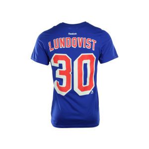 New York Rangers Henrik Lundvist Reebok NHL Premier Player T Shirt