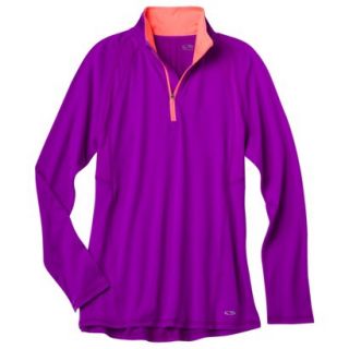 C9 by Champion Womens Supersoft 1/4 Zip Pullover   Purple Reef XXL