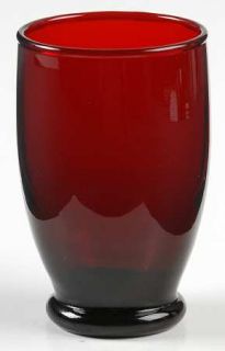 Anchor Hocking Baltic Royal Ruby Juice Glass   Ruby Red, Plain