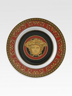 Versace Medusa Red Bread & Butter Plate   No Color