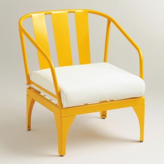 Yellow Palm Cove Occasional Chair   World Market
