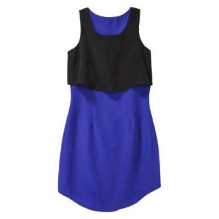 Mossimo Womens Crop Top Dress   Black/Athens Blue S