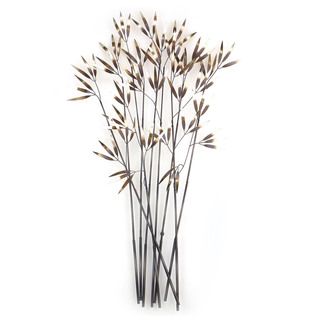 Iron Werks Beijing Reeds Wall Sculpture (BrownMaterials 100 percent metalSpecial Features Ready to hangDimensions 62.5 inches high x 41 inches wide x 4 inches deep )