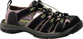 Mens Dockers Pershing   Black/Grey/Lime Synthetic Sandals
