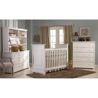 Munire Furniture Chesapeake Classic 4 in 1 Convertible Crib Collection   White  