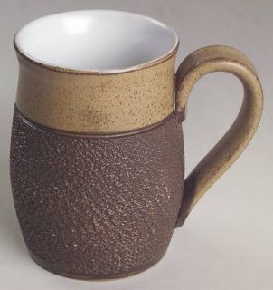 Denby Langley Cotswold Mug, Fine China Dinnerware   Tan/Brown Plant, Rim Shape