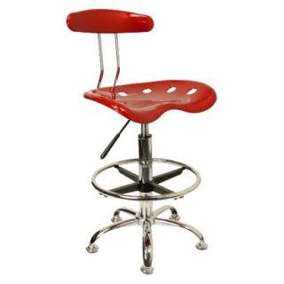 Drafting Stool Tractor Seat Drafting Stool   Red