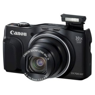 Canon PowerShot SX700 HS 16.1MP Digital Camera with 30X Optical Zoom   Black