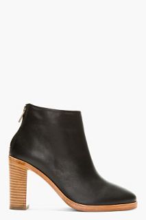 A.p.c. Black Leather Chic Boots