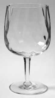 Judel Opticrystal Diamond Optic Water Goblet   Opticrystal,Clear,Diamond Optic,N