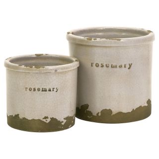 Rosemary Herb Pots   Set of 2 Multicolor   76005 2