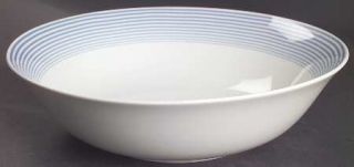 Johnson Brothers Linear 11 Large Salad Serving Bowl, Fine China Dinnerware   Bl