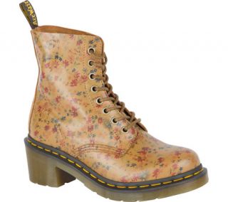 Womens Dr. Martens Clemency 8 Tie Boot   Tan Little Flowers Boots