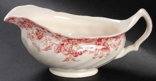 Johnson Brothers Strawberry Fair Pink Gravy Boat, Fine China Dinnerware   Old Ch
