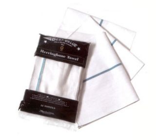 San Jamar Cotton Herringbone Towel, Heavyweight, 15 x 26 in, Non Linting