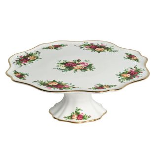 Royal Albert Old Country Roses Footed Cake Plate