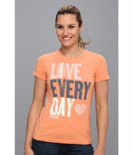 Life is good Creamy Tee Womens T Shirt (Orange)