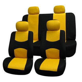 Fh Group Yellow Car Seat Covers (full Set)