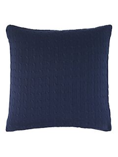 Ralph Lauren Cable Knit Decorative Pillow   Navy