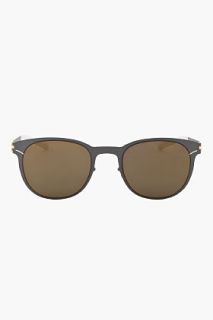 Mykita Grey And Gold Mirror Truman Sunglasses