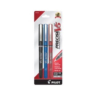 Pilot Precise V5 Extra Fine Point Rolling Ball Pens (pack Of 3)