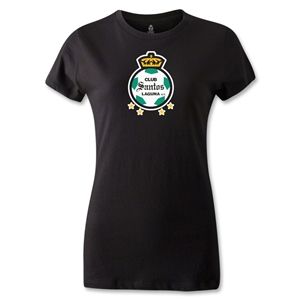 hidden Club Santos Laguna Womens T Shirt (Black)