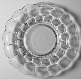 Federal Glass  Yorktown (Colonial) Luncheon Plate   Clear, Pressed Oval Design,