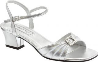 Womens Touch Ups Shala   Silver Metallic Ornamented Shoes
