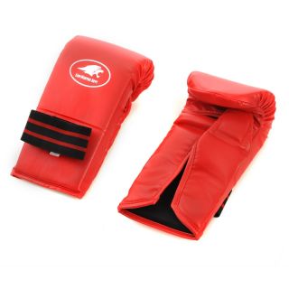 Lion Martial Arts Small Red Vinyl Punch Glove Pair