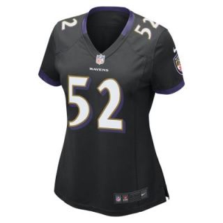 NFL Baltimore Ravens (Ray Lewis) Womens Football Alternate Game Jersey   Black