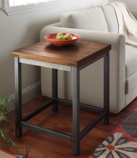 Rustic Iron End Table