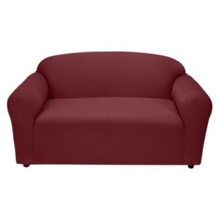 Jersey Loveseat Slipcover   Ruby