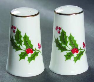 All the Trimmings Christmas Holly (Porcelain) Salt & Pepper Set, Fine China Dinn