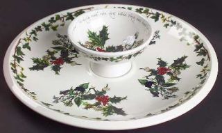 Portmeirion Holly And The Ivy, The (2 Pc) Chip & Dip Set, Fine China Dinnerware