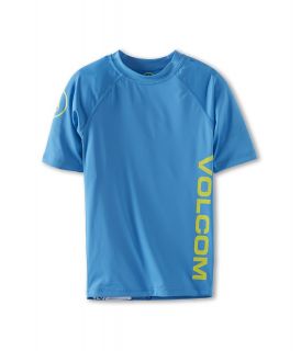Volcom Kids Solid S/S Thrashguard Boys Swimwear (Blue)