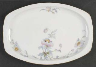 Epiag Pastelle (White Bkgrd) 12 Oval Serving Platter, Fine China Dinnerware   P