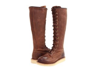 Frye Dakota Wedge Lace Up Womens Lace up Boots (Brown)