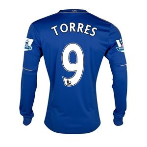 adidas Chelsea 12/13 TORRES LS Home Soccer Jersey