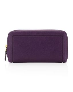 Zip Around Saffiano Wallet, Purple