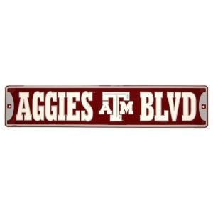 Texas A&M Aggies Team Street Sign